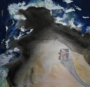 FARO DEL TOSTON FUERTEVENTURA su canvas telaio 40x40cm 800€