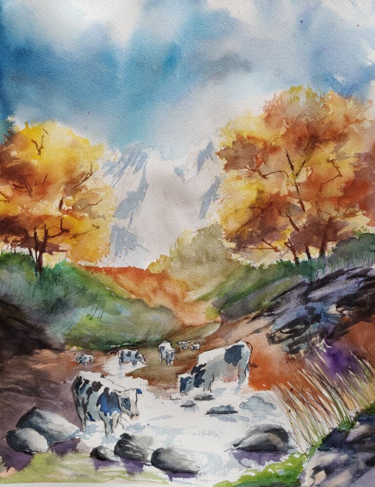 Watercolor 38x56 cm